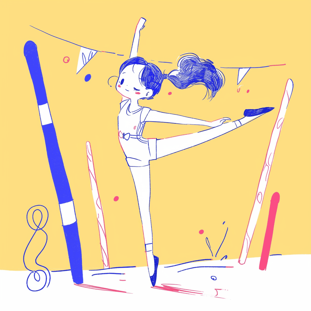 Gymnast Illustration