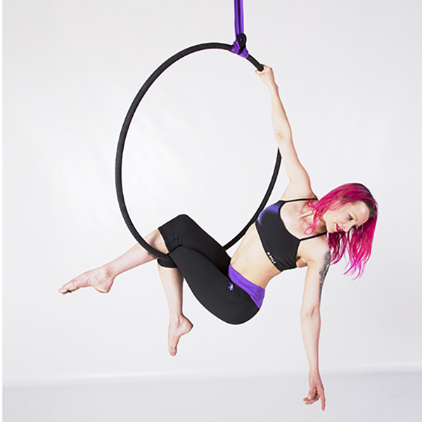 Aerial hoop setup